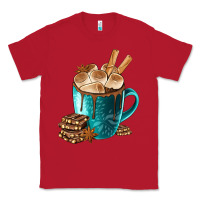 Red Chocolate And Coffee Classic Tee - FaDigitalArtStudio