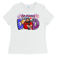 White american dod Ladies Tee - CowhideDigitalArt