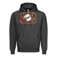 Charcoal Heather Baseball Lips Zipper Hoodie - Jasminsmagicworld