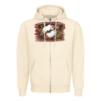 Sandshell Baseball Lips Zipper Hoodie - Jasminsmagicworld