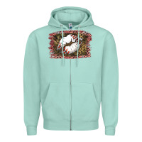 Seafoam Baseball Lips Zipper Hoodie - Jasminsmagicworld