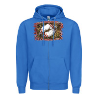 Baseball Lips Zipper Hoodie | Teevron