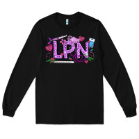 Black Valentine LPN Long Sleeve Tee - CowhideDigitalArt