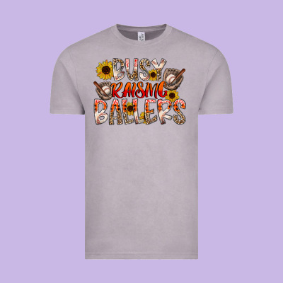 Busy Raising Ballers Vintage Tee Designed By Cowhidedigitalart