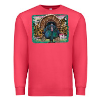 Cardinal thanksgiving turkey with background Premium Sweatshirt - RanaPortraitStore