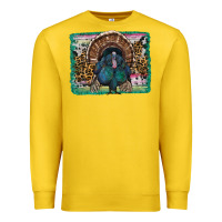Lemon thanksgiving turkey with background Premium Sweatshirt - RanaPortraitStore