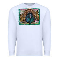 White thanksgiving turkey with background Premium Sweatshirt - RanaPortraitStore