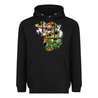 Black Cowhide Michigan map Heavyweight Hoodie - RanaPortraitStore