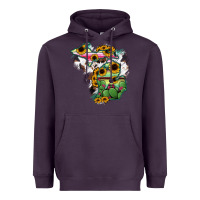 Plum Cowhide Michigan map Heavyweight Hoodie - RanaPortraitStore