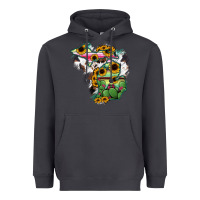 Smoke Cowhide Michigan map Heavyweight Hoodie - RanaPortraitStore