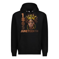 Black 1865 juneteenth black women Premium Hoodie - BarkalooDesign