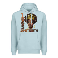 Blue Mist 1865 juneteenth black women Premium Hoodie - BarkalooDesign