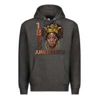 Charcoal Heather 1865 juneteenth black women Premium Hoodie - BarkalooDesign
