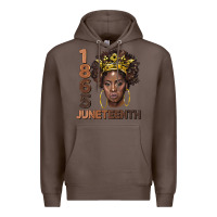 Coffee 1865 juneteenth black women Premium Hoodie - BarkalooDesign