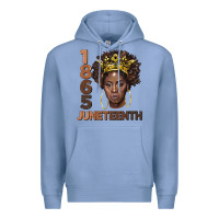 Colony Blue 1865 juneteenth black women Premium Hoodie - BarkalooDesign