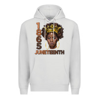 Dove Grey 1865 juneteenth black women Premium Hoodie - BarkalooDesign