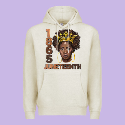 1865 Juneteenth Black Women Premium Hoodie Designed By Barkaloodesign