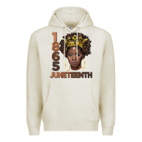 Oatmeal Heather 1865 juneteenth black women Premium Hoodie - BarkalooDesign