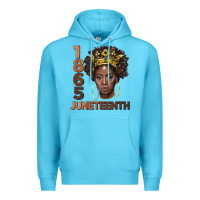Ocean Blue 1865 juneteenth black women Premium Hoodie - BarkalooDesign