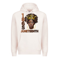 Pale Pink 1865 juneteenth black women Premium Hoodie - BarkalooDesign