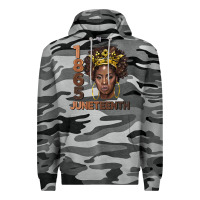 Slate Camo 1865 juneteenth black women Premium Hoodie - BarkalooDesign
