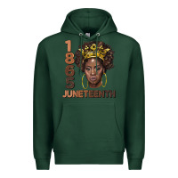 Sports Green 1865 juneteenth black women Premium Hoodie - BarkalooDesign