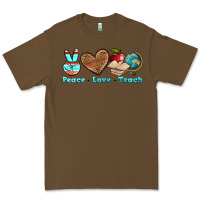 Cacao peace love teach Premium Tee - BundleAndBundleShop