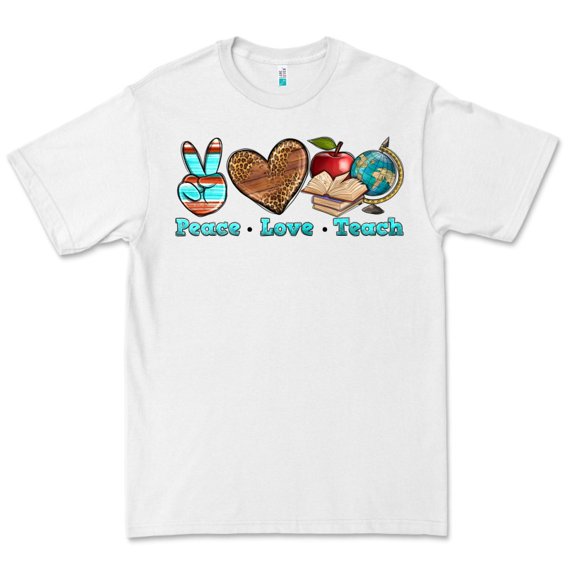 Peace Love Teach Premium Tee by BundleAndBundleShop | Teevron