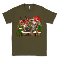 Army Green Christmas donkeys Classic Tee - BarkalooDesign