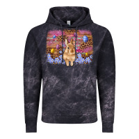 Cloud Black easter bunny egg leopard background Vintage Hoodie - Artiststas