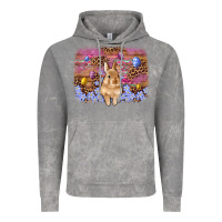 Cloud Rock easter bunny egg leopard background Vintage Hoodie - Artiststas