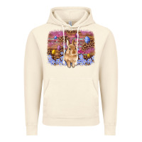 Vintage Artic easter bunny egg leopard background Vintage Hoodie - Artiststas