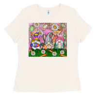 Bone easter gnome Ladies Tee - CowhideDigitalArt