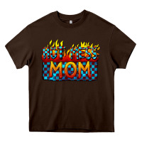 Chocolate Brown Hot mess mom Mother's Day Heavy Core Tee - FaDigitalArtStudio