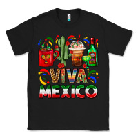 Black Viva Mexico Coffee Cups With Cactus And Tequila Classic Tee - FaDigitalArtStudio