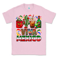 Bubblegum Pink Viva Mexico Coffee Cups With Cactus And Tequila Classic Tee - FaDigitalArtStudio