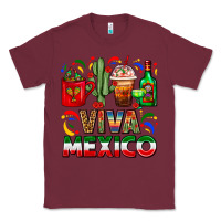 Burgundy Viva Mexico Coffee Cups With Cactus And Tequila Classic Tee - FaDigitalArtStudio