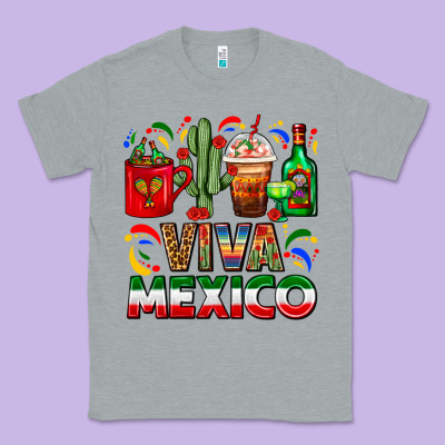Viva Mexico Coffee Cups With Cactus And Tequila Classic Tee Designed By Fadigitalartstudio