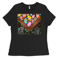 Black easter Ladies Tee - CowhideDigitalArt