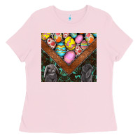Bubblegum Pink easter Ladies Tee - CowhideDigitalArt