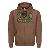 Chestnut christmas dog mom dachshund Zipper Hoodie - RanaPortraitStore
