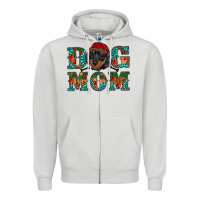 Dove Grey christmas dog mom dachshund Zipper Hoodie - RanaPortraitStore