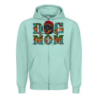 Seafoam christmas dog mom dachshund Zipper Hoodie - RanaPortraitStore