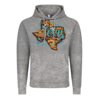 Cloud Rock leopard cowhide sunflower texas map Vintage Hoodie - Artiststas