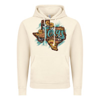 Vintage Artic leopard cowhide sunflower texas map Vintage Hoodie - Artiststas