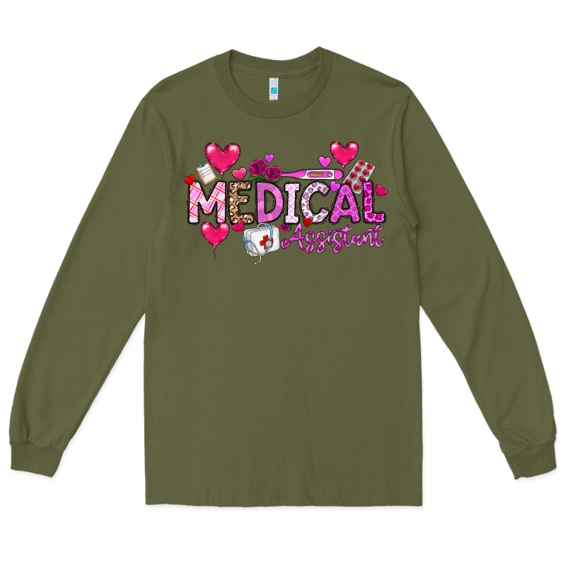 Valentine Medical Assistant Long Sleeve Tee by CowhideDigitalArt | Teevron