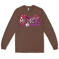 Chestnut Valentine Medical Assistant Long Sleeve Tee - CowhideDigitalArt