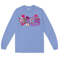 Colony Blue Valentine Medical Assistant Long Sleeve Tee - CowhideDigitalArt