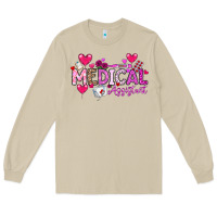 Mushroom Valentine Medical Assistant Long Sleeve Tee - CowhideDigitalArt