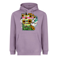 Lavender Minnesota State Map Heavyweight Hoodie - RanaPortraitStore